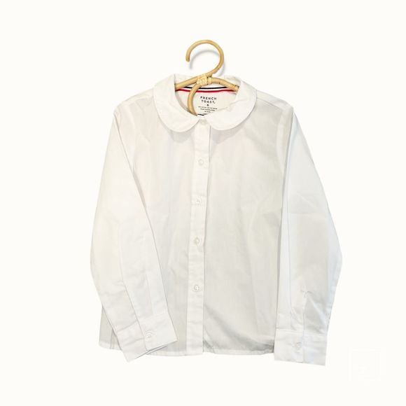 French Toast Other - French Toast Peter Pan collar button front shirt girls size 6 white